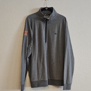 Travis Mathew | NWT Men's Zachary Gray Heather 1/4 Zip Sport Active Jacket Sz L